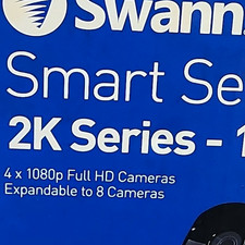Swann Smart Security System 2K Series Wired 4-Cam 1080p 8CH Expandable 1TB
