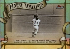 2024 Finest Finest Timelines Refractors #FT9 Willie Mays - BB