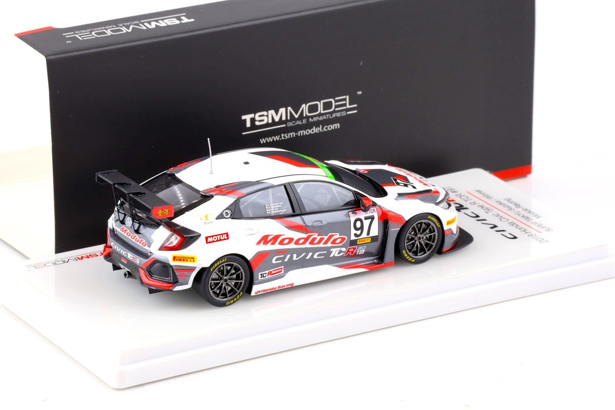 1:43 TSM Model 2018 Honda Civic Type R TCR #97 Super Taikyu Suzuka