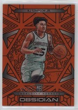 2024-25 Panini Obsidian Electric Etch Orange Flood /125 KJ Simpson Jr #151 1nu2