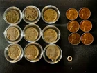 Small Lot Of Old Coins | Buffalo Nickels And Wheat Pennies