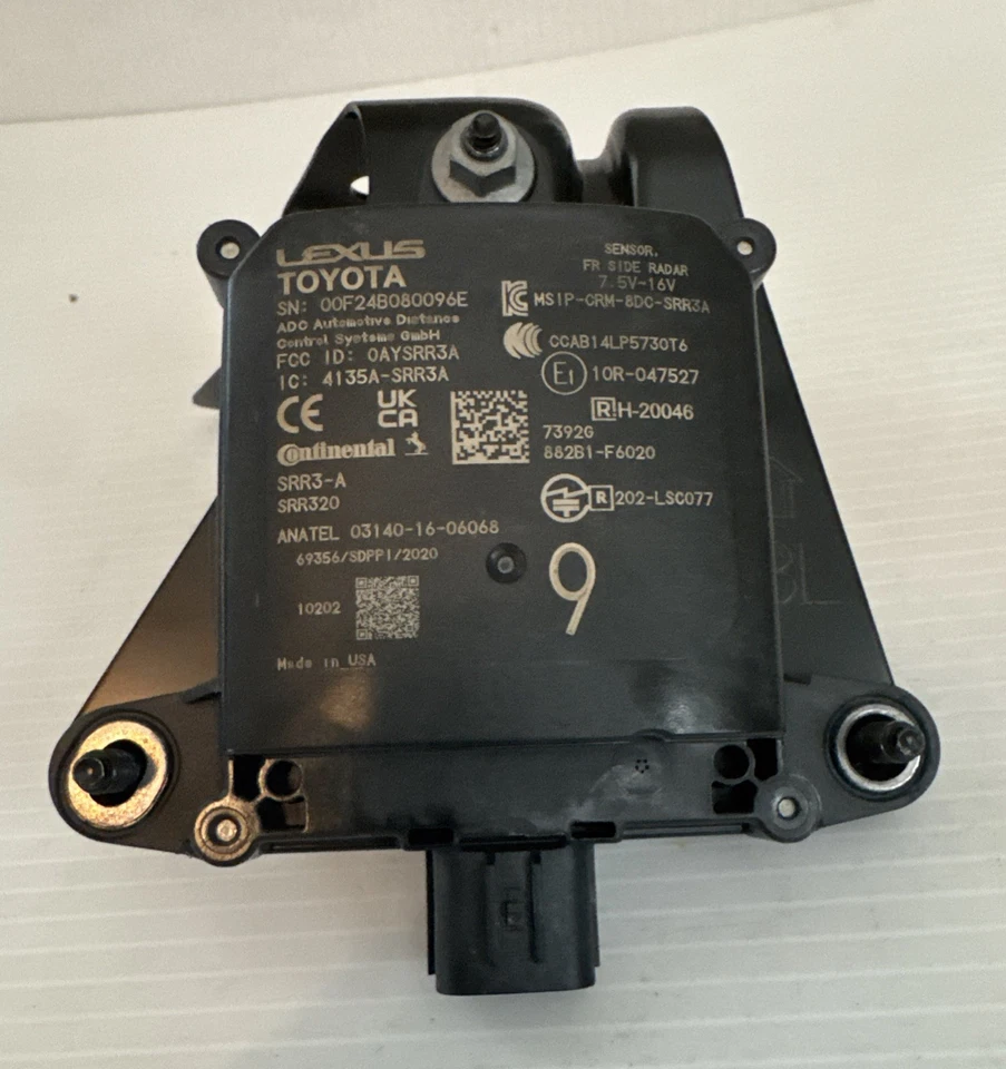2025 Lexus NX Front Left Blind Spot Radar Sensor & Bracket 882B1-F6020 OEM K0004 - Image 4 of 4