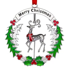 Best Christmas Ornaments 2025 Matel Tree Dated Funny Decoration Hanging Ornament