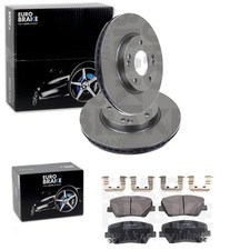 EuroBrake BREMSSCHEIBEN 280mm + BELÄGE VORNE passend für HYUNDAI KONA Bj 2017-23