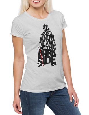 The Power Of The Dark Side Damen T-Shirt Star Sci-Fi Vader Dunkle Seite Macht