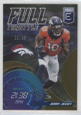 2021 Panini Donruss Elite Full Throttle Orange 22/25 Jerry Jeudy #FT6 n0c