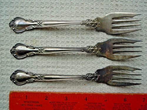 Chantilly By Gorham Sterling Silver Salad Forks 6 1/2" 111 grams