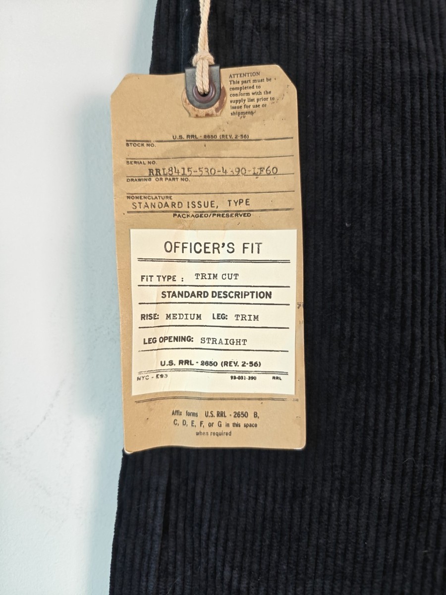 RRL Ralph Lauren Double RL Officers Chino Pants Mens 28x30