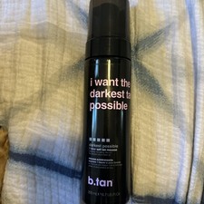 B.TAN I WANT THE DARKEST TAN POSSIBLE 1 HOUR SELF TANNING MOUSSE 6.7 US FL Oz
