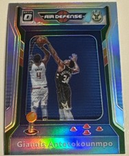 Giannis Antetokounmpo 2020-21 Panini Donruss Optic - Air Defense #1 Holo Prizm