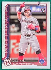 Andres Chaparro - 2025 Topps #167 - Washington Nationals Rookie Baseball Card