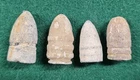 Lot of 4 Confederate Civil War Bullets