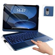 Touch iPad 10th Generation Case with Keyboard 10.9", 2022 and Midnight Blue