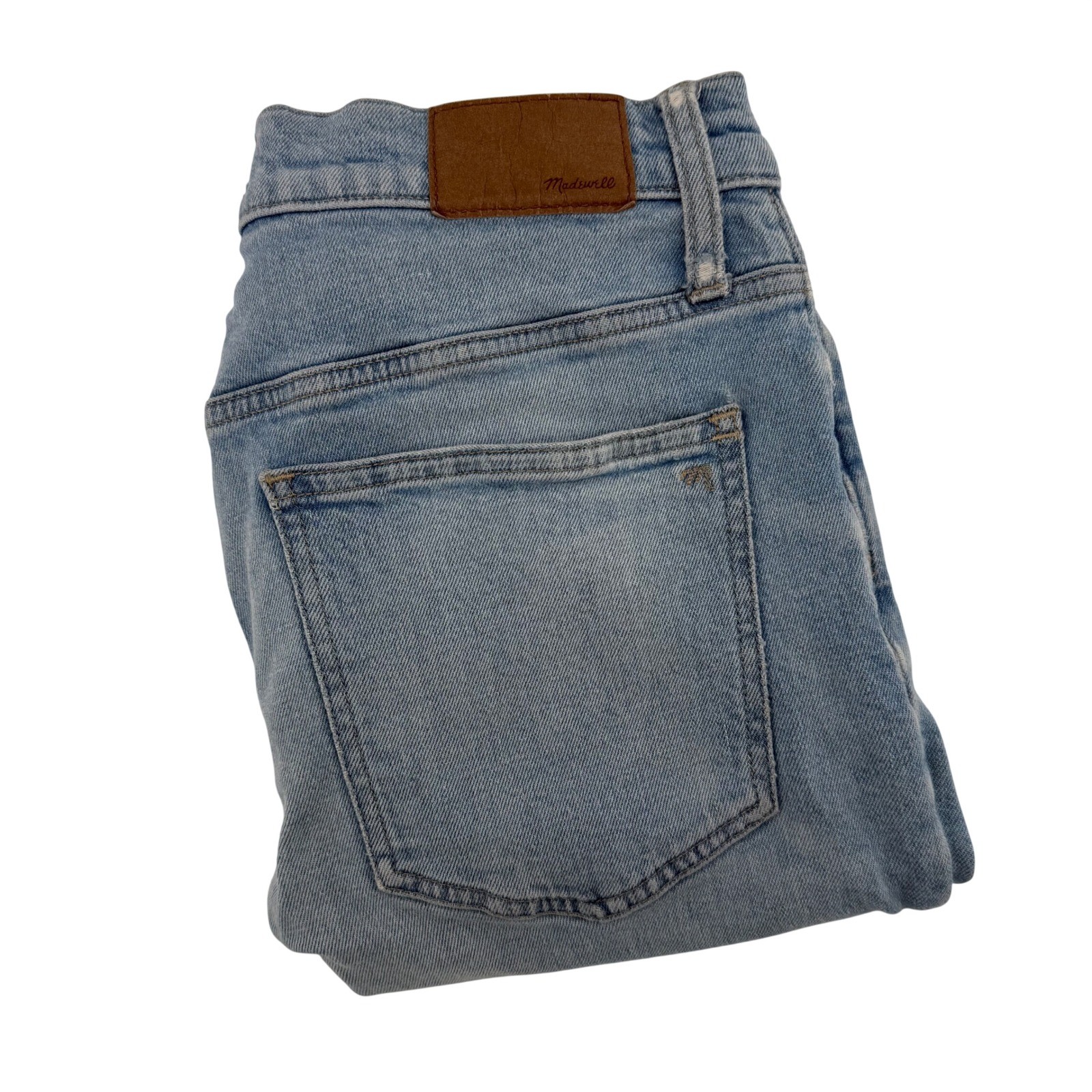 Madewell The Perfect Vintage Jean Light Wash High Rise Raw Hem Size 29