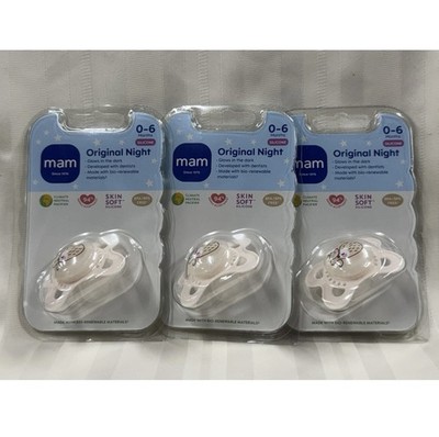 Set of 150 - MAM Original Night Orthodontic Glow in The Dark Pacifiers 0-6M 
