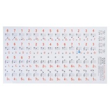 88/61/54/49/37 Keys Piano Stickers Clear Piano Keyboard Stickers for Practice