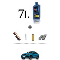 Hoffcar Wartungskit 4 Filter Und 7L ÖL FüR Bmw X6 (F16, F86) 30D 204Kw Ab 201