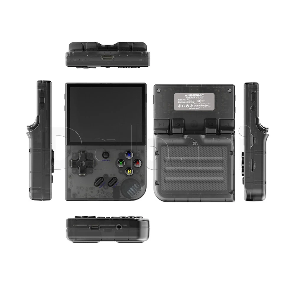 RG35XX Plus Anbernic Black Retro Game Console 3300mAh Linux System