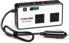 200W Car Power Inverter, Car Plug Adapter Outlet 12V to 110V Converter with 24W