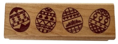 Sonlight Impressions Rubber Stamp Easter Eggs Egg Border Spring Card Making