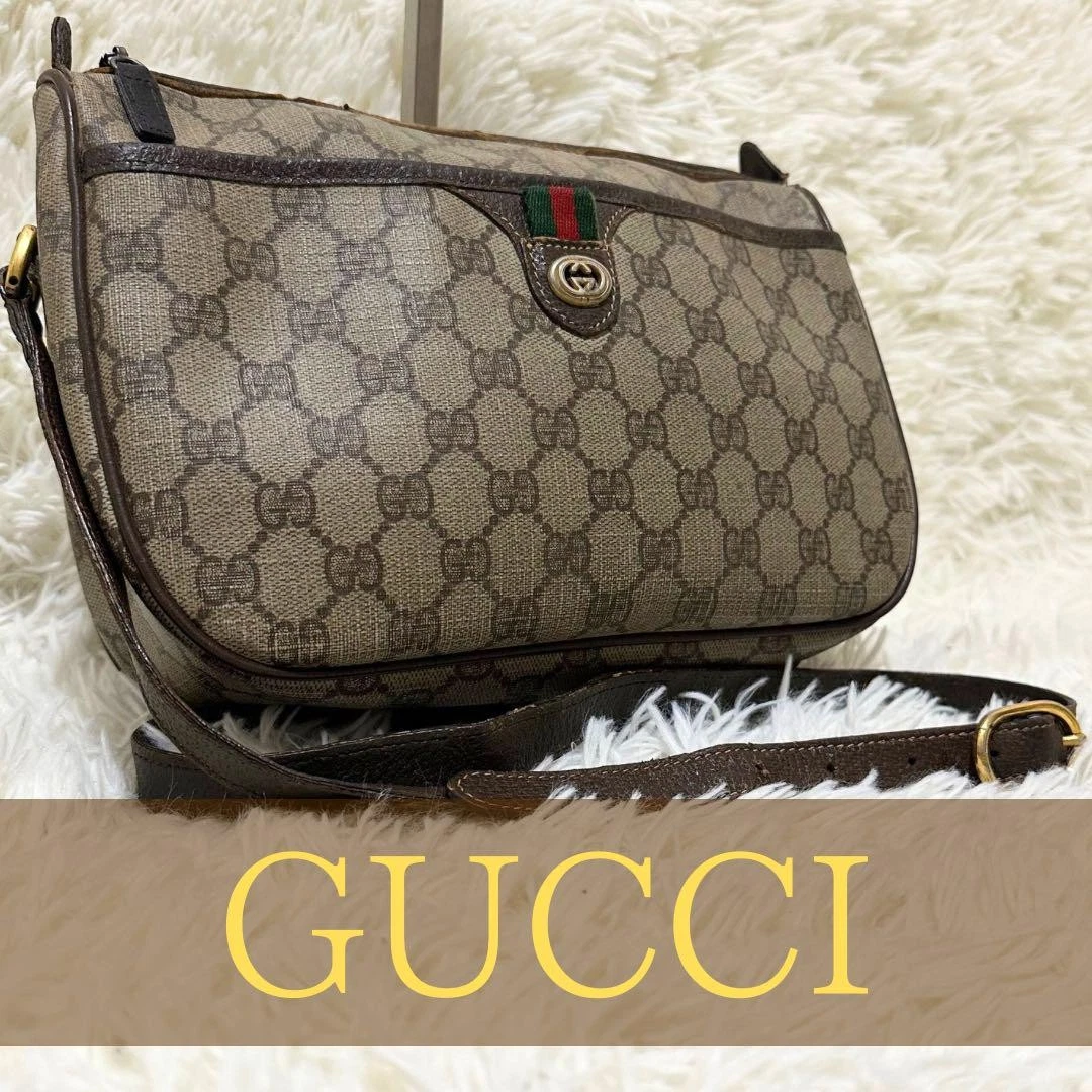 Sac à bandoulière Gucci Sherry Line GG toile cuir PVC #PGG2ZQ