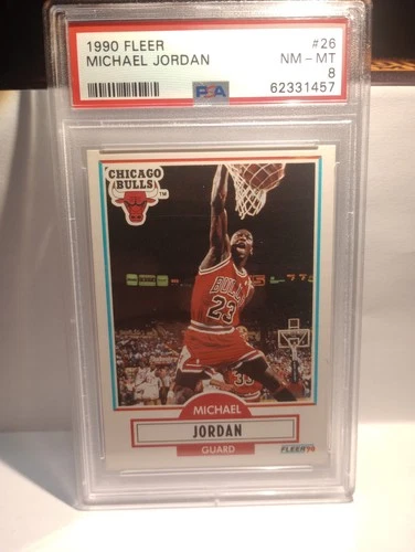 1990 Fleer Michael Jordan PSA 8 NM-MT Card #26