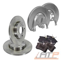 Bremse Bremsensatz SET + 2X Deckblech Ankerblech Hinten FÜR Audi A3 8L TT 8N