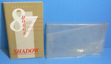 87 1987 Dodge Shadow Owners Manual