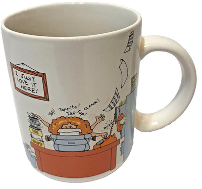 Vintage 1984 Hallmark Coffee Mug-How to Get Along at the Office, Cathy Guisewite