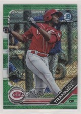 2019 Bowman Mega Box Green Mojo Refractor /99 Taylor Trammell #BCP-24 1s10