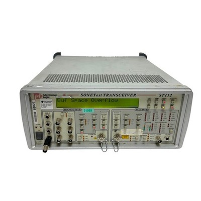Microwave Logic ST112 SONETest Transceiver | OC-1 OC-3 OC-12 Test Set | Power On