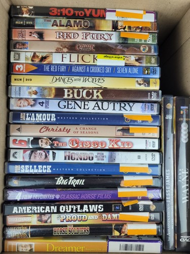 Posten 20+ Western DVDs Spaghetti Wayne Eastwood Autry L'Amour Roy Rogers *WIE BESEHEN* - Bild 3 von 5