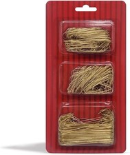 Christmas Ornament Hooks 300 Pack   Gold Wire for Tree Decorations NEW