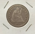 1877-CC Seated Liberty Quarter Nice Sharp Fine Condition
