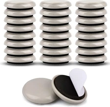 1-1/4" Furniture Sliders for Carpet & Hardwood Floors, 24PCS Furniture Pads for