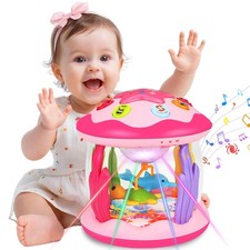 Baby Toys 6-12 Months Girl Gifts: Babies Ocean Rotating Light Up Musical Toys...