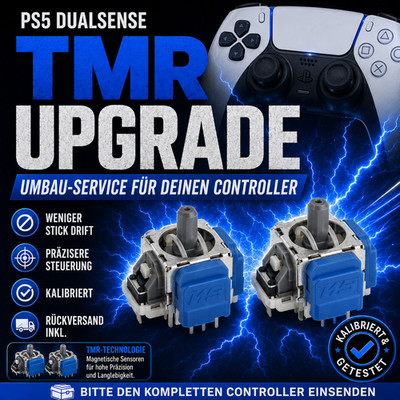 Playstation 5 Controller stick Drift Reparatur Hall Effekt / TMR UMBAU