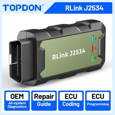 2026 Newest TOPDON RLink J2534 Pass-Thru Programmer Car Diagnostic Tool