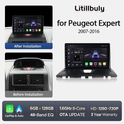 Autoradio Für Peugeot Expert /Citroen Jumpy/Fiat Scudo/Toyota Proace 2007-17 GPS