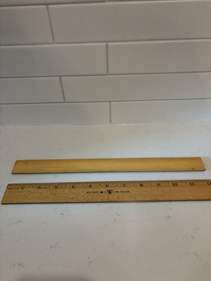 Vintage Wescott Rulers Wooden 12 Inch Set Of Two
