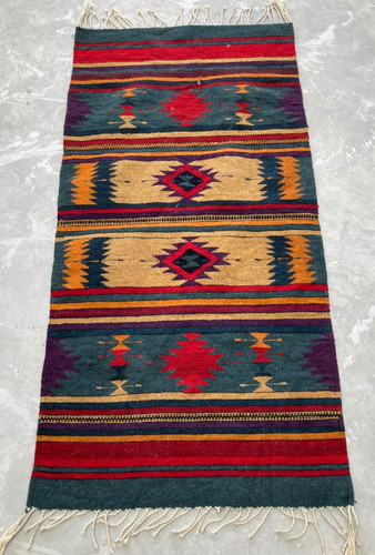 Vintage Traditional Handmade Beautiful Turkish Kilim Floor Rug Carpet 149x74 cm