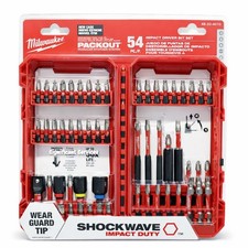 Milwaukee 48-32-4010 Shockwave 54 Pc Driver Bit Set 1/4" Hex Shank