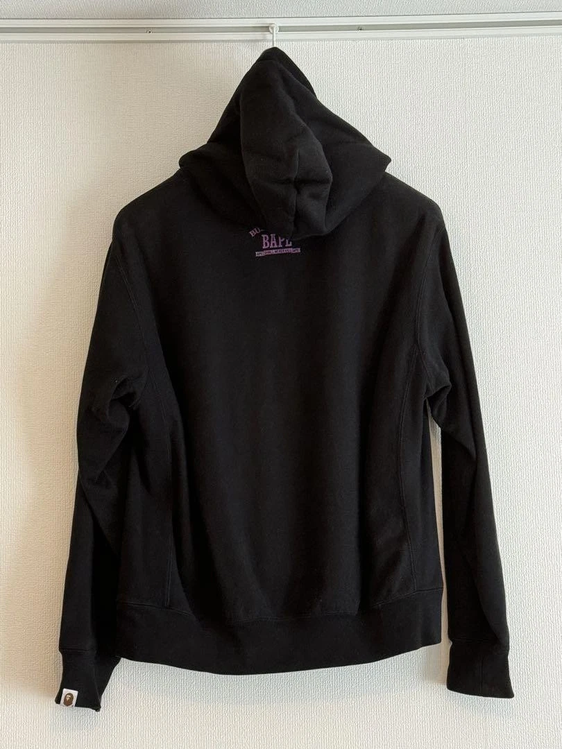 A BATHING APE (BAPE) BAPE Felpa con Cappuccio UOMO Nera JP Taglia Uomo