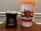 Chicago Bears NFL Large Thermal Mug &  Beer/Drink Koozie Cooler Holder Insulated