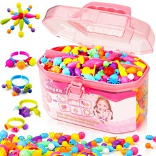 FUNZBO 650pcs Pop Beads - Jewelry Making Kit for 3 4 5 6 Large, Multicolored