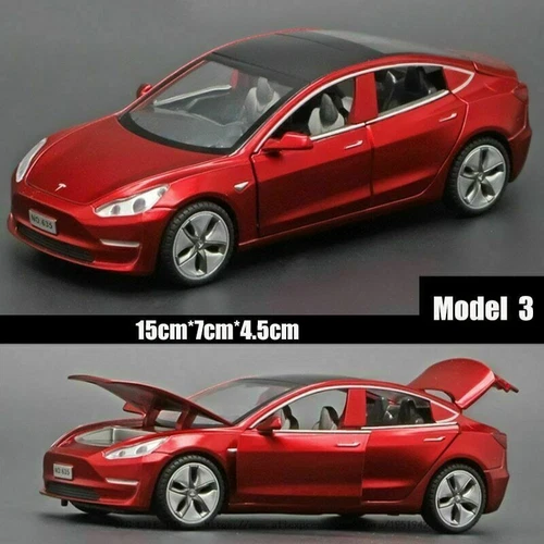 1:32 Tesla MODEL3 Legierung Automodell Spielzeugfahrzeuge Jungen Kinder Geschenk - Bild 12 von 16