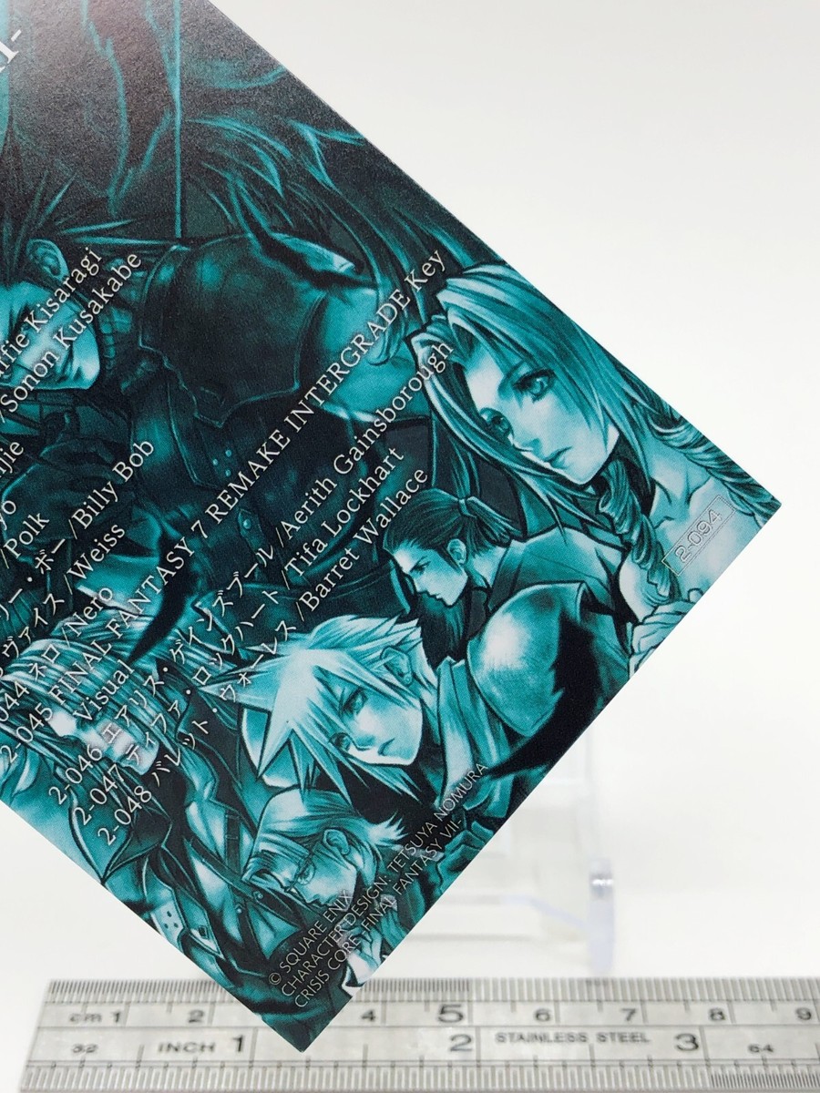 Final Fantasy VII Remake Characer Design Card TCG Japanese Square