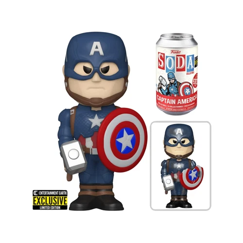 Avengers Endgame Captain America Vinyl Soda Figure SEALED Chance of Chase