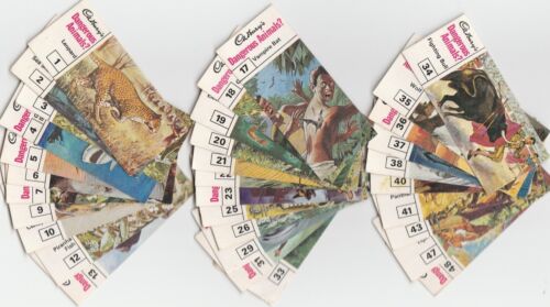 Cadbury's Dangerous Animal Chocolate Bar Collectors cards - 33 out of 48 cards
