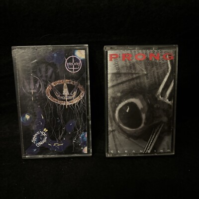Prong Cassette Tape Lot Prove You Wrong & Cleansing Anthrax White Zombie Metal